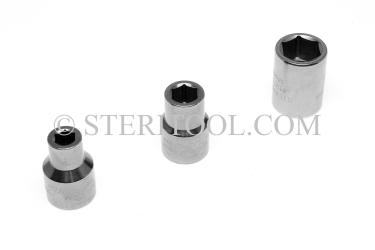 #12712 - 11/16" X 1/2 DR Stainless Steel Standard Socket. 1/2dr, 1/2-dr, 1/2 dr, socket, stainless steel